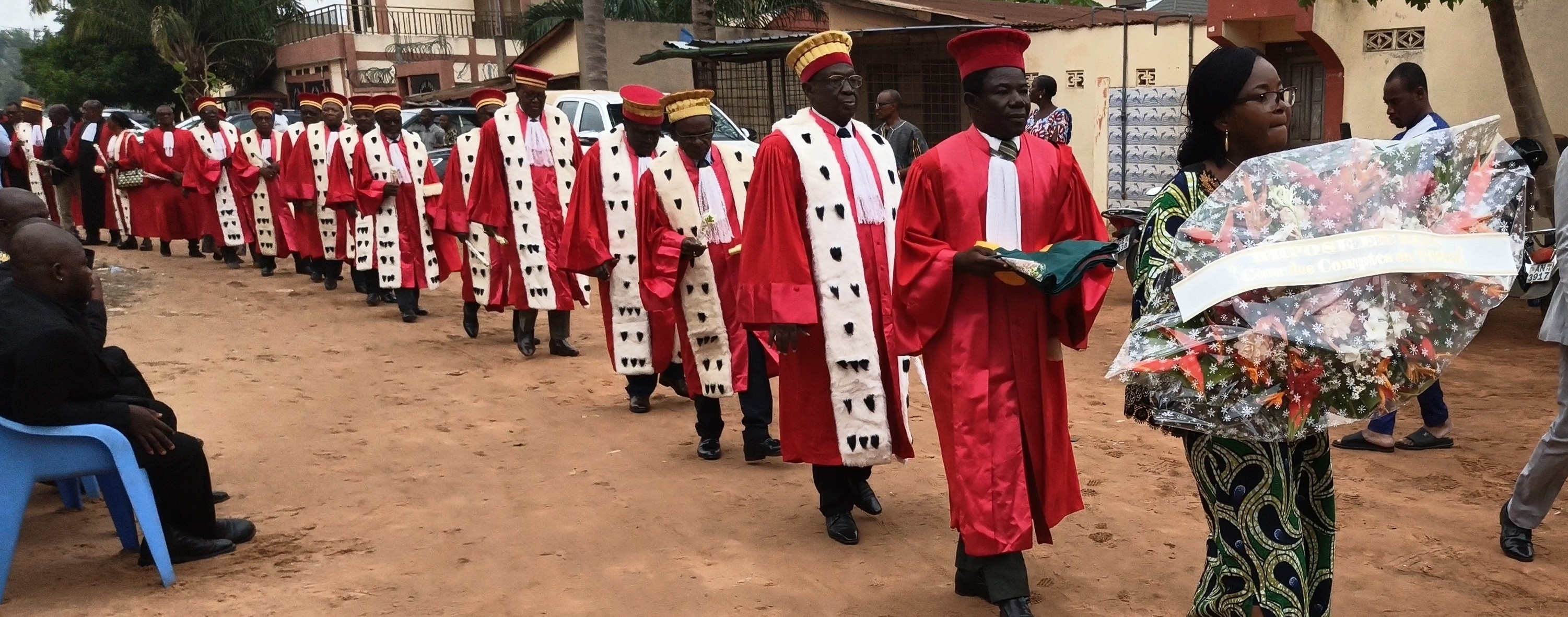 La procession des Magistrats de la Cour des comptes